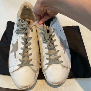 *RARE* MENS GOLDEN GOOSE SHEARLING SOCK SUPERSTAR SNEAKERS